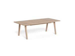 Masa dining extensibila maro deschis din lemn 100x210(310) cm A-Line Quiet Object