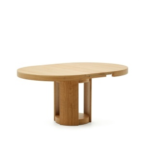 Masa dining extensibila maro din lemn 120(170) cm Artis Kave Home