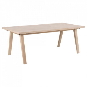 Masa dining extensibila maro din lemn 95x200 cm A-Line Quiet Object