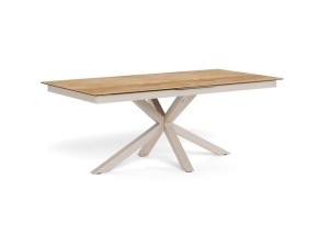 Masa dining extensibila maro/gri din ceramica 100x200(240) cm Heaven Actona Company