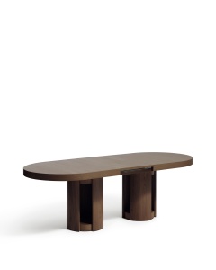 Masa dining extensibila maro inchis 100x190(240) cm Artis Kave Home