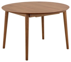 Masa dining extensibila maro inchis din lemn 115(154) cm Montreux Quiet Object