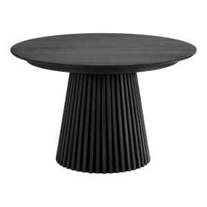 Masa dining extensibila neagra 120(120x240) cm Osaka House Nordic