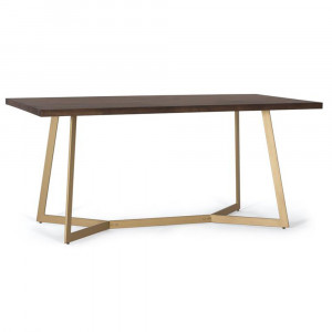 Masa dining maro/aurie din lemn 90x170 cm Bora Bora Giner y Colomer