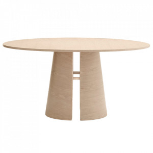 Masa dining maro deschis din lemn 157 cm Cep Teulat