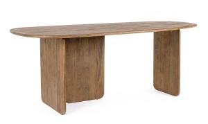 Masa dining maro din lemn 100x200 cm Nayana Bizzotto