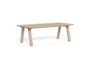 Masa dining maro din lemn 100x220 cm Lamberth Quiet Object