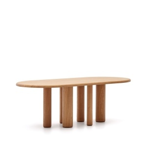 Masa dining maro din lemn 105x220 cm Mailen Kave Home