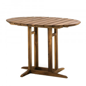 Masa dining maro din lemn 75x100 cm Picas Thai Natura
