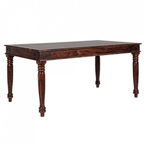 Masa dining maro din lemn 90x160 cm Jaipur Bizzotto