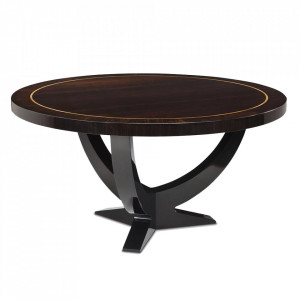Masa dining maro din lemn de mahon si MDF 150 cm Umberto Eichholtz