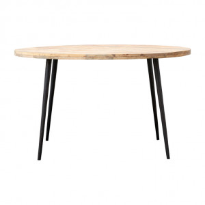 Masa dining maro din lemn de mango si fier 130 cm Club House Doctor