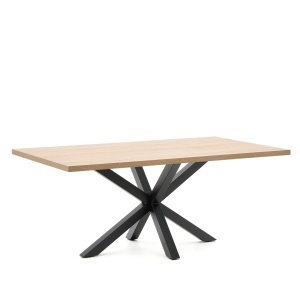 Masa dining maro din metal 100x200 cm Argo Kave Home