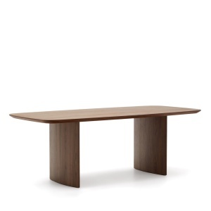 Masa dining maro inchis 100x240 cm Litto Kave Home