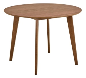 Masa dining maro inchis din lemn 105 cm Roxby Quiet Object