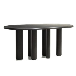 Masa dining maro inchis din lemn 105x180 cm Mailen Kave Home