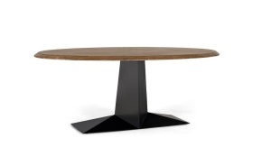 Masa dining maro/neagra din lemn 100x200 cm Denia Giner y Colomer