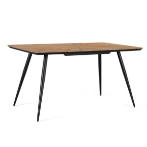 Masa dining maro/neagra din lemn 90x150 cm Melia Giner y Colomer