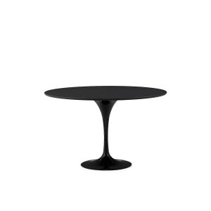 Masa dining neagra din metal 120 cm Levian Thai Natura