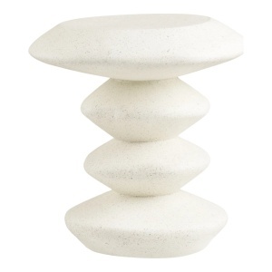 Masa laterala alba din ceramica 39x43 cm Blackburn House Nordic