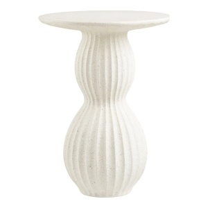 Masa laterala alba din ceramica 40 cm Newtown House Nordic
