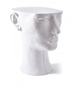 Masa laterala alba din fibre sintetice 33x41 cm Head Pols Potten