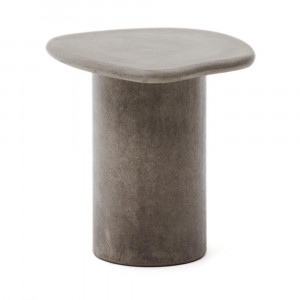 Masa laterala exterior gri din ciment 47x48 cm Macarella Kave Home