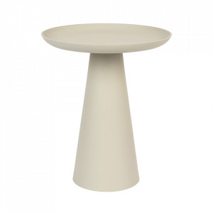 Masa laterala ivorie din metal 35 cm Ringar Quiet Object