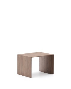 Masa laterala maro inchis din lemn 40x55 cm Litto Kave Home