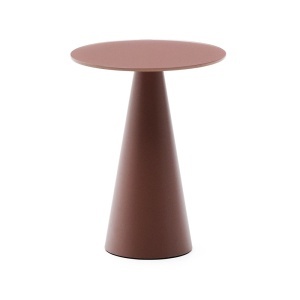 Masa laterala maro teracota din metal 30 cm Wilshire Kave Home