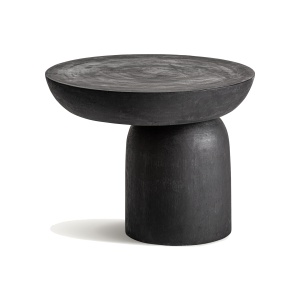 Masa laterala neagra din lemn 50 cm Betroka Vical Home
