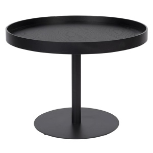 Masa laterala neagra din metal 56 cm Yuri Quiet Object