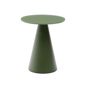 Masa laterala verde din metal 35 cm Wilshire Kave Home