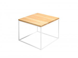 Masuta cafea din lemn si metal 50x50 cm Tensio Custom Form