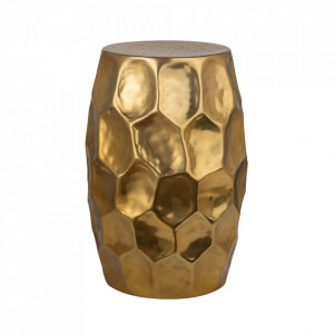 Masuta de cafea aurie din aluminiu 30 cm Organic Orient The Home Collection