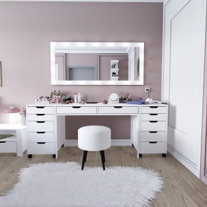 Masuta dressing alba 55x200 cm Durso The Home Collection