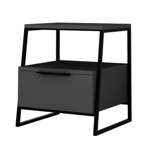 Noptiera gri antracit Pal The Home Collection