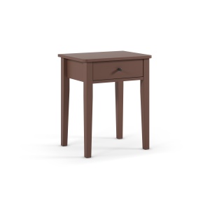 Noptiera maro teracota din lemn Bart The Home Collection