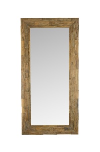 Oglinda dreptunghiulara maro din lemn 100x200 cm Lias Quiet Object