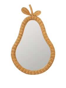 Oglinda ovala maro din ratan 40x64 cm Pear Ferm Living