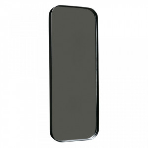Oglinda pentru podea dreptunghiulara neagra din metal 40x110 cm Doutzen Woood