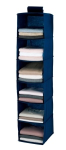 Organizator pentru haine albastru din fibre sintetice Breeze Wenko
