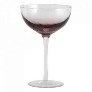Pahar de cocktail mov/transparent din sticla 370 ml Garo Nordal