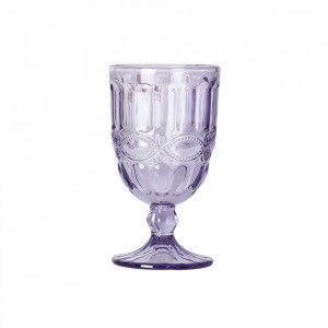 Pahar din sticla pentru vin 8x15 cm Alice Mulberry Vical Home