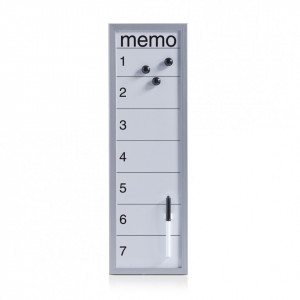 Panou memo gri din metal 20x60 cm Barnes Zeller
