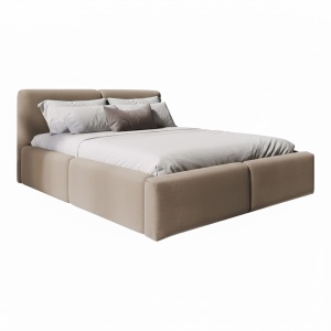 Pat bej din textil 160x200 cm Rosalie FURPOL