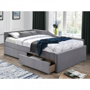 Pat gri din catifea 120x200 cm Eliot The Home Collection