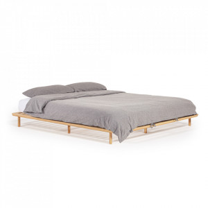 Pat maro din lemn de frasin 177x210 cm Anielle Kave Home