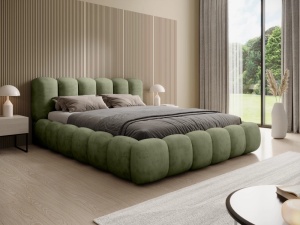 Pat verde din textil 160x200 cm Dallas Chenille Quiet Object