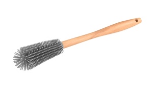 Perie pentru spalat vase maro din fibre sintetice Dok Wenko